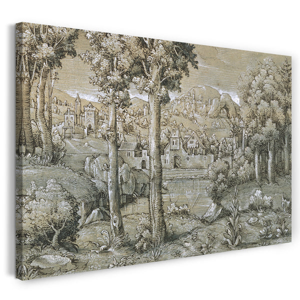 Leinwandbild Hanns Lautensack - Imaginäre Landschaft