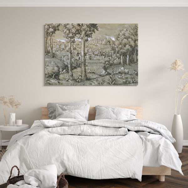 Leinwandbild Hanns Lautensack - Imaginäre Landschaft