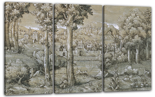 Leinwandbild Hanns Lautensack - Imaginäre Landschaft