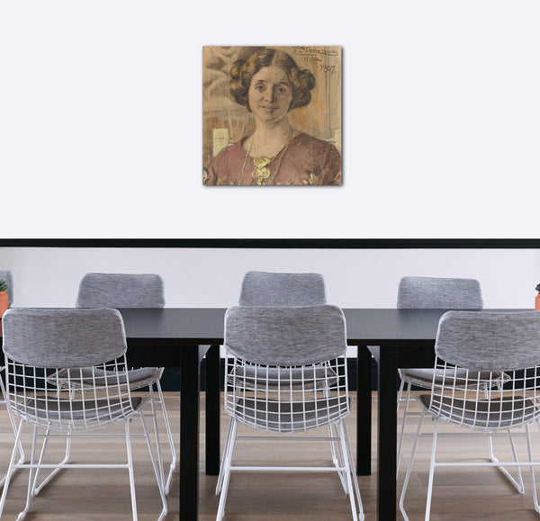 Leinwandbild Peder Severin Krøyer - Porträt einer Frau (wahrscheinlich Anna Vilhelmine Johanne Dorthea Halberg, verheiratet Bjørner, später Larsen)
