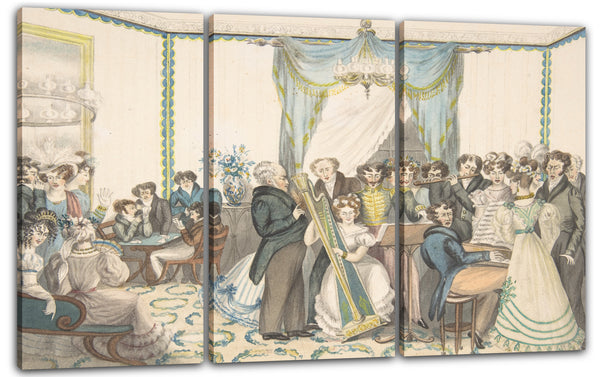 Leinwandbild Den Enkelinnen von Dr. Samuel Parr zugeschrieben - Ein Konzert