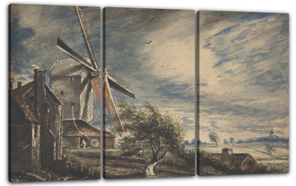 Leinwandbild John Constable - Eine Mühle in der Nähe von Colchester