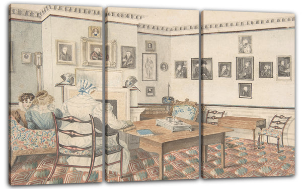 Leinwandbild Den Enkelinnen von Dr. Samuel Parr zugeschrieben - Salon in Hatton, Warwickshire