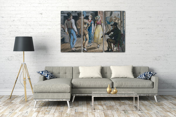 Leinwandbild John Lewis Krimmel zugeschrieben - Merrymaking at a Wayside Inn