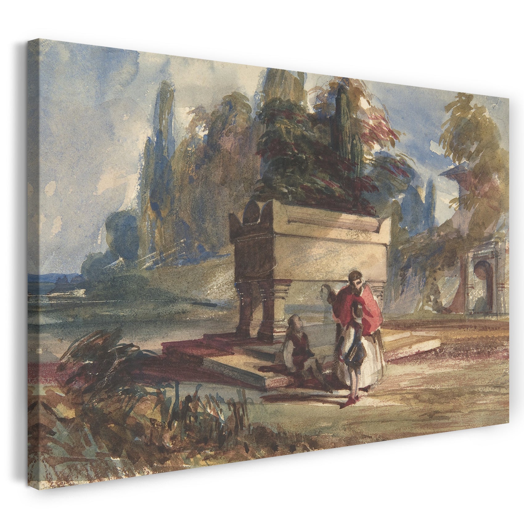Leinwandbild William James Müller zugeschrieben - Orientalische Szene
