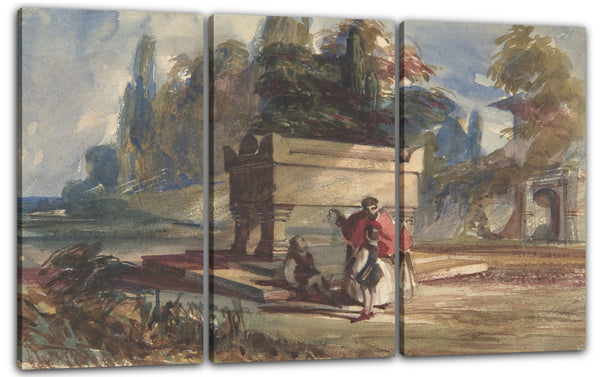 Leinwandbild William James Müller zugeschrieben - Orientalische Szene
