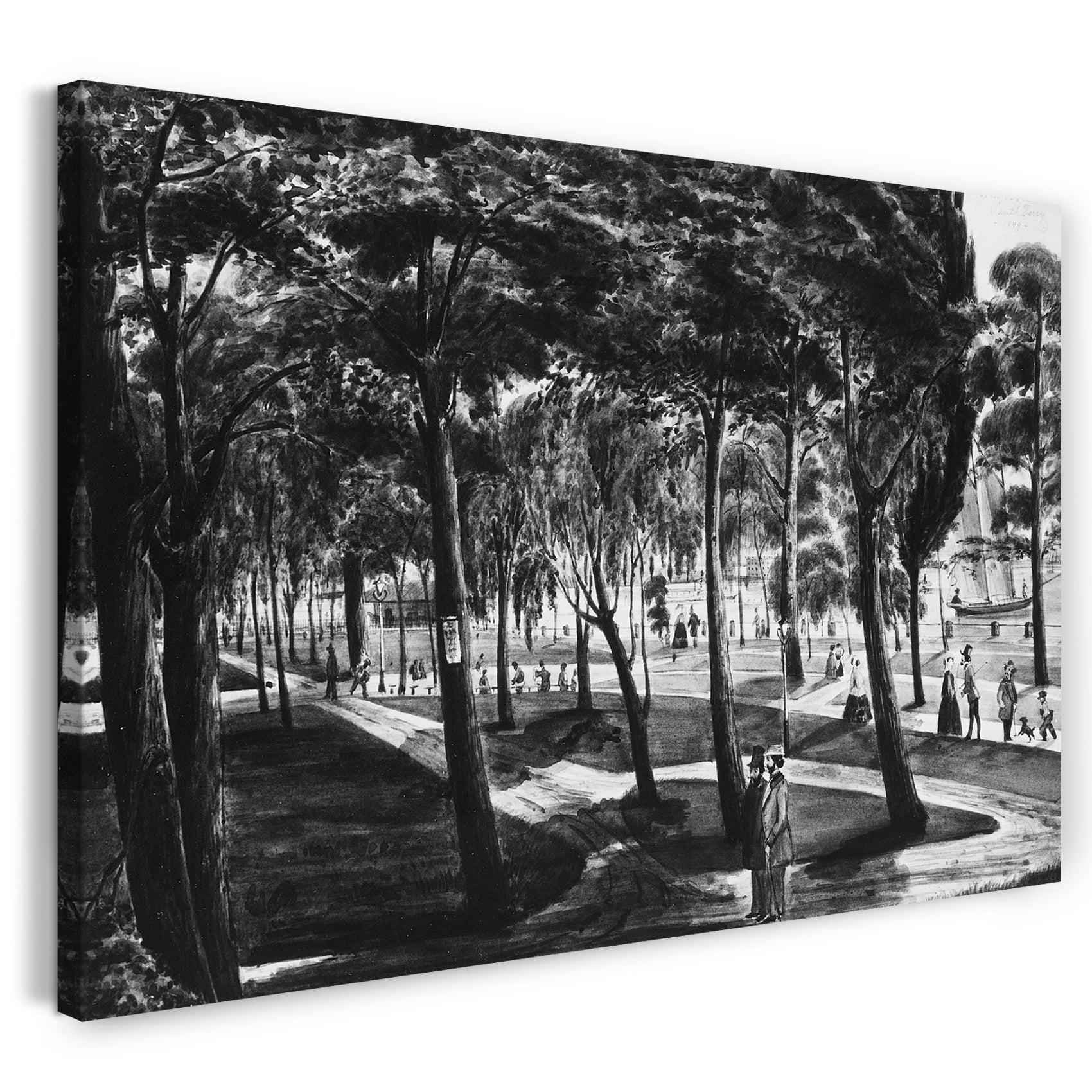Leinwandbild Wahrscheinlich Christian Gottlieb Cantzlier - Battery Park, New York