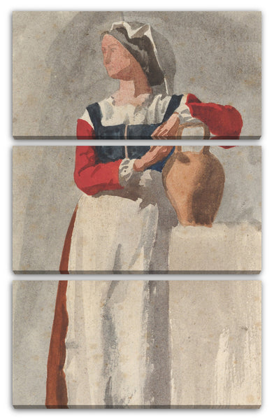 Leinwandbild Edgar Degas zugeschrieben - Italienische Frau