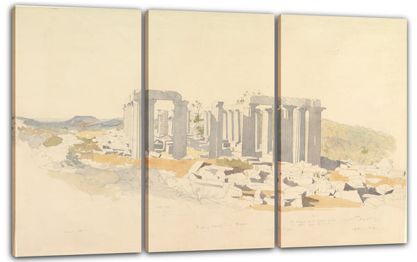 Leinwandbild Thomas Hartley Cromek - Der Apollontempel in Bassae