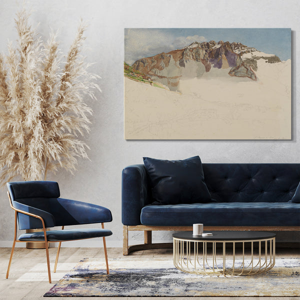 Leinwandbild Frank Randal - Berglandschaft in Italien: "Il Resegone"