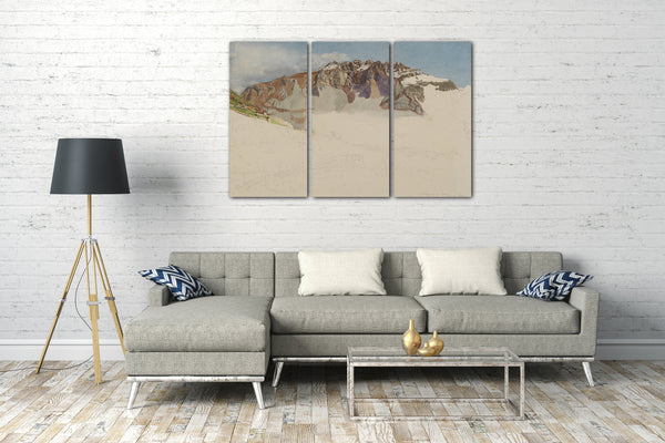 Leinwandbild Frank Randal - Berglandschaft in Italien: "Il Resegone"