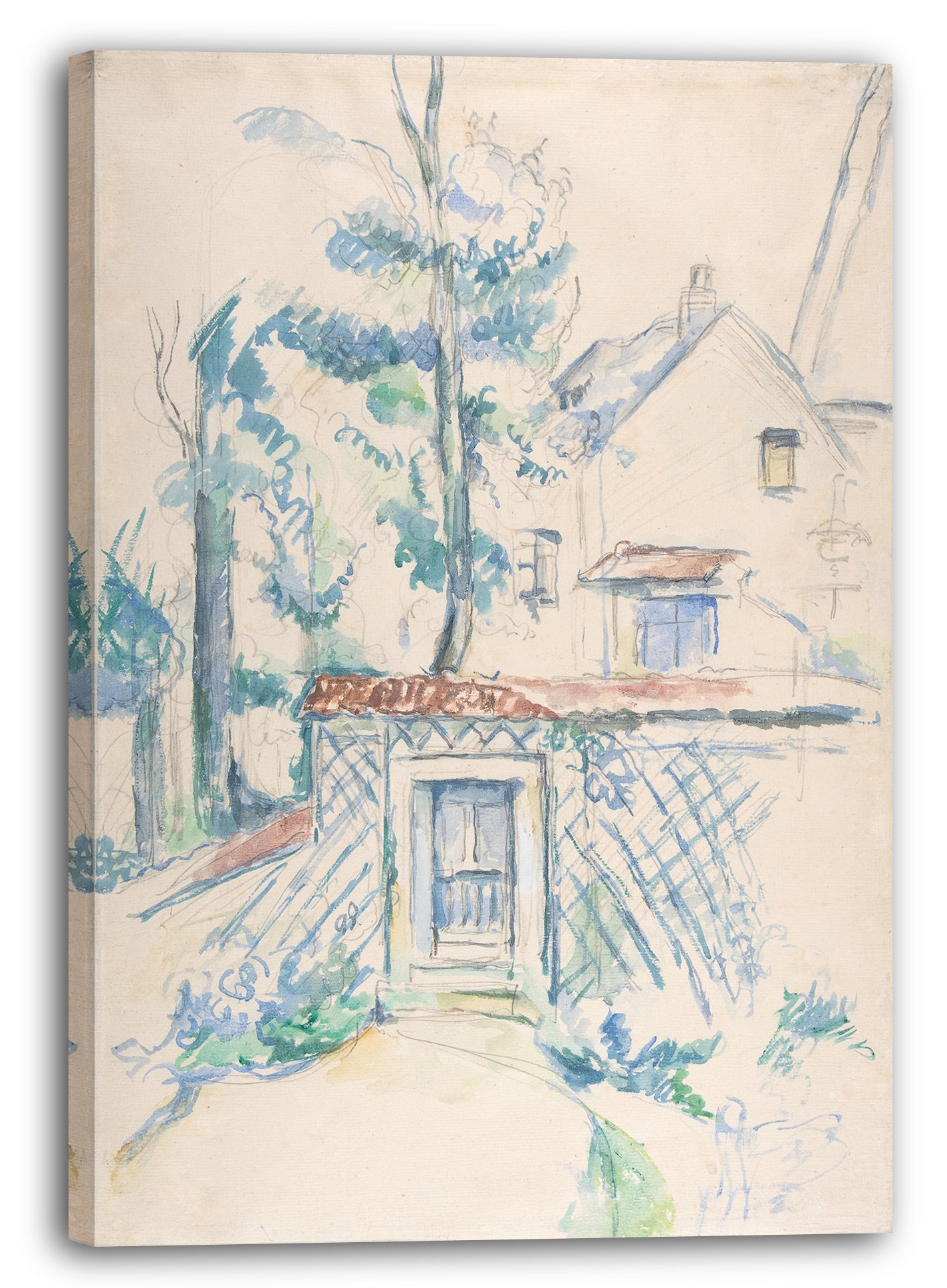 Leinwandbild Paul Cézanne - Entrée de Jardin