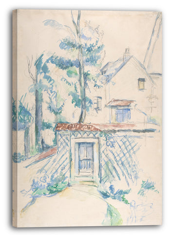 Leinwandbild Paul Cézanne - Entrée de Jardin