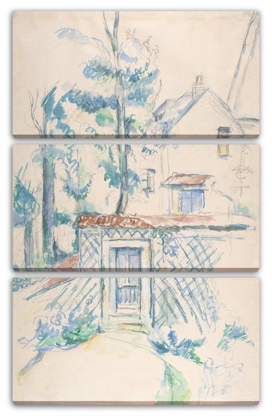 Leinwandbild Paul Cézanne - Entrée de Jardin