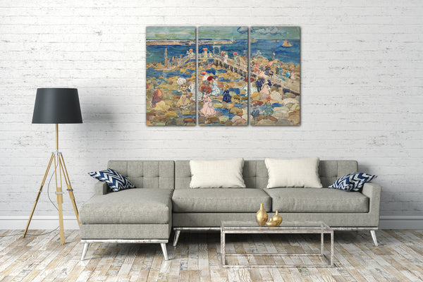 Leinwandbild Maurice Brazil Prendergast - Ebbe, Beachmont