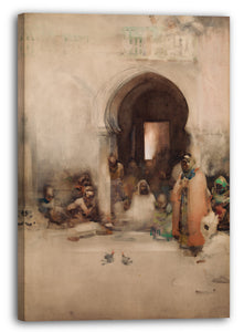 Leinwandbild Arthur Melville - Hahnen-Kampf