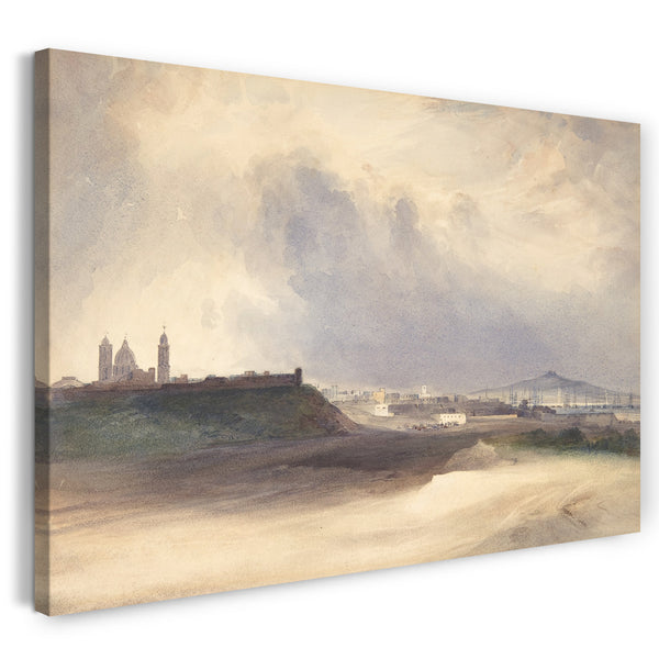 Leinwandbild Conrad Martens - Anfahrt nach Montevideo, Uruguay