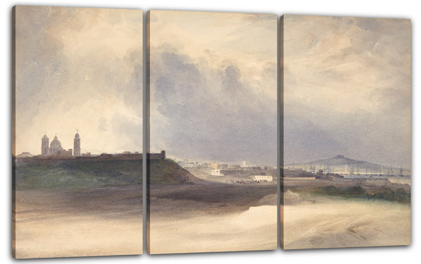 Leinwandbild Conrad Martens - Anfahrt nach Montevideo, Uruguay
