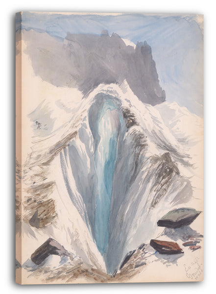 Leinwandbild John Singer Sargent - Eismeer, Grindelwald, recto (aus dem Skizzenbuch "Splendid Mountain Watercolors")