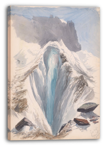 Leinwandbild John Singer Sargent - Eismeer, Grindelwald, recto (aus dem Skizzenbuch "Splendid Mountain Watercolors")
