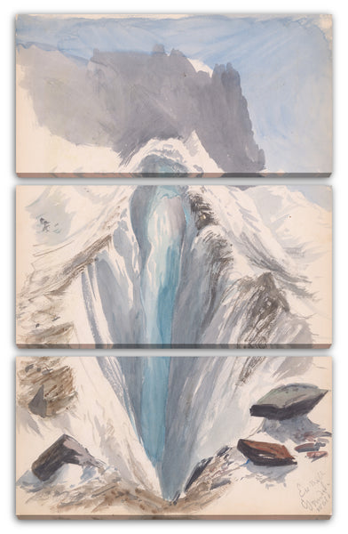 Leinwandbild John Singer Sargent - Eismeer, Grindelwald, recto (aus dem Skizzenbuch "Splendid Mountain Watercolors")