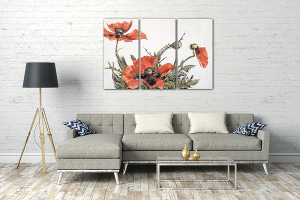 Leinwandbild Charles Demuth - Rote Mohnblumen