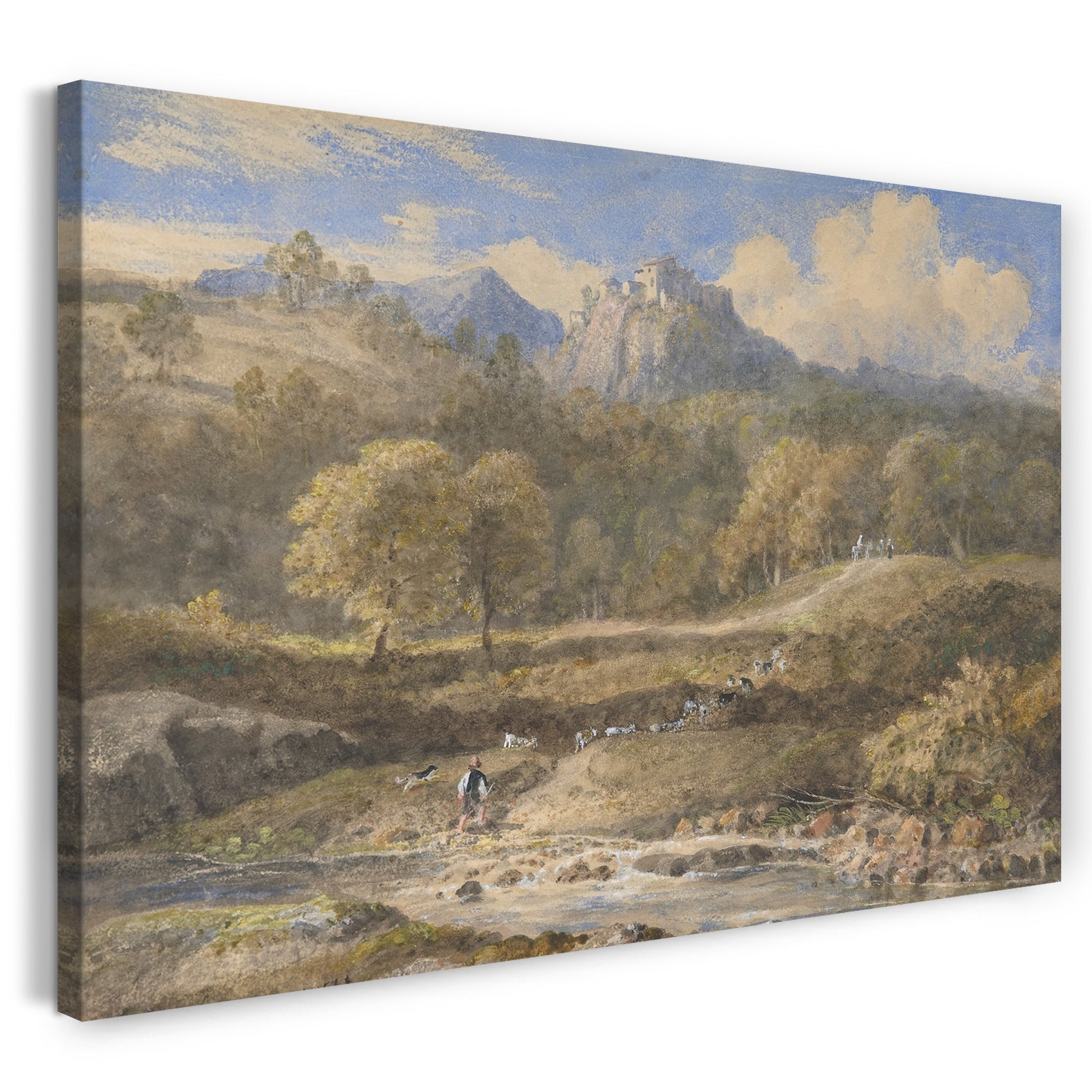 Leinwandbild William Havell - Licenza, in der Nähe von Rom: Horace's Villa