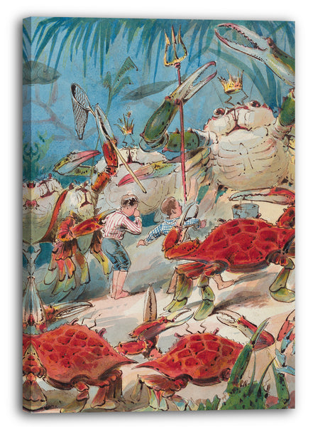 Leinwandbild Benjamin Day - Illustration für "Krabbengeschichte"