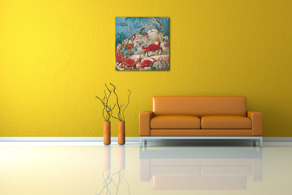 Leinwandbild Benjamin Day - Illustration für "Krabbengeschichte"
