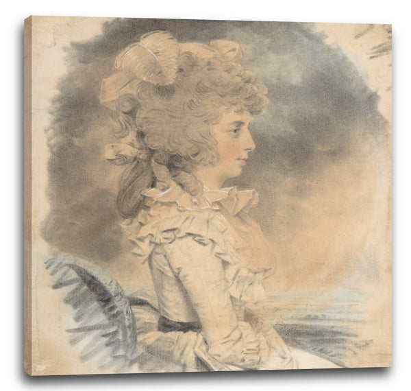 Leinwandbild John Downman - Frau Palmer