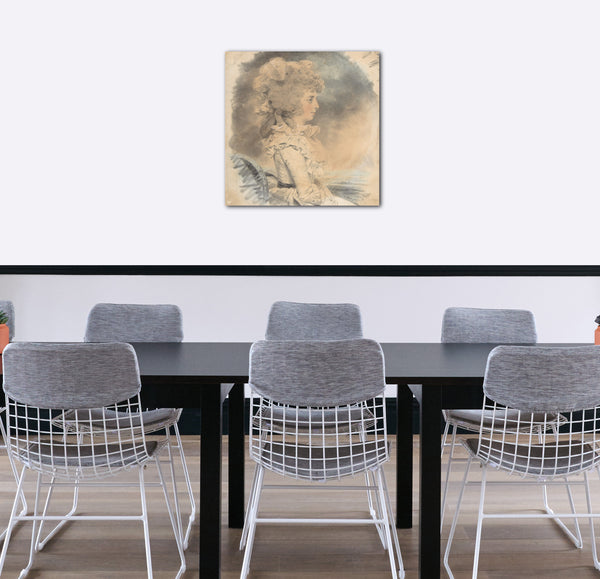 Leinwandbild John Downman - Frau Palmer