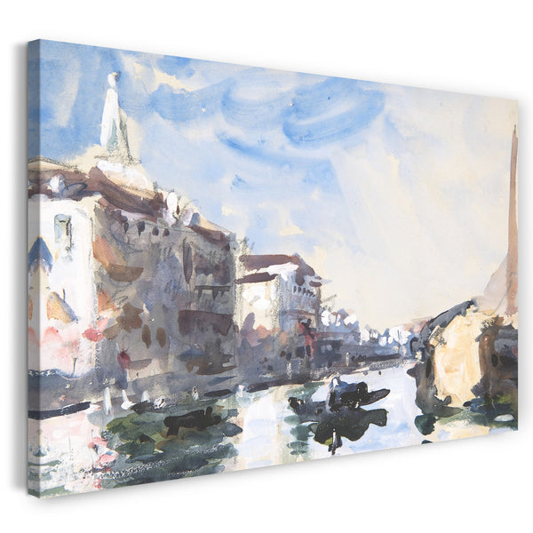 Leinwandbild Herkules Brabazon Brabazon - Szene auf dem Canal Grande, Venedig