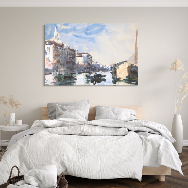 Leinwandbild Herkules Brabazon Brabazon - Szene auf dem Canal Grande, Venedig