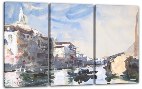 Leinwandbild Herkules Brabazon Brabazon - Szene auf dem Canal Grande, Venedig