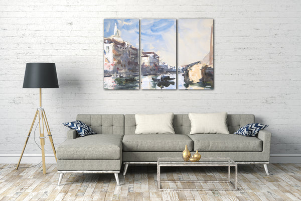 Leinwandbild Herkules Brabazon Brabazon - Szene auf dem Canal Grande, Venedig