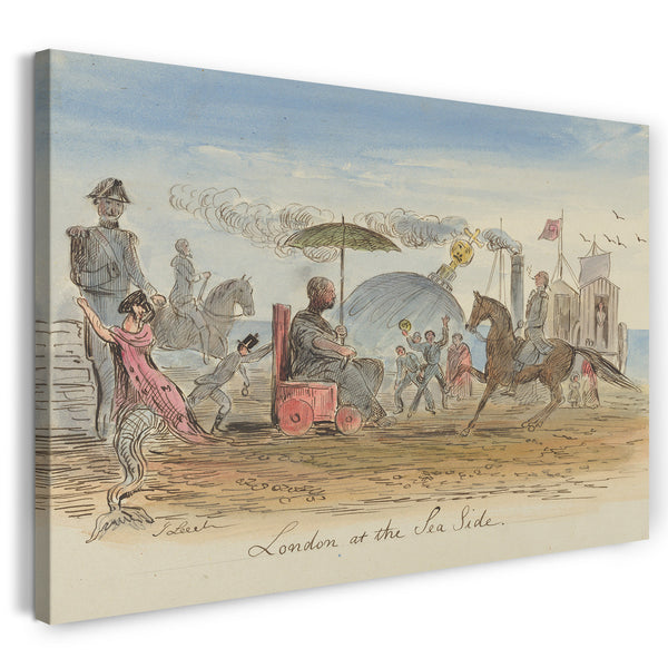 Leinwandbild John Leech - London an der Meeres-Seite