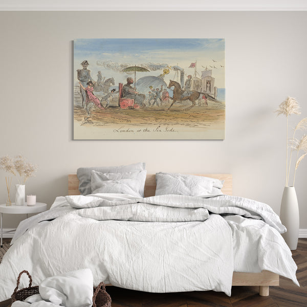 Leinwandbild John Leech - London an der Meeres-Seite