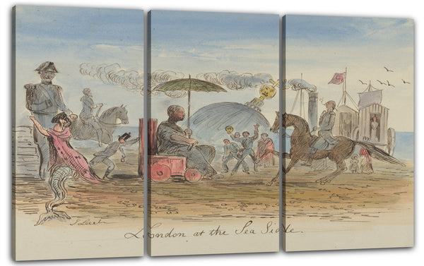 Leinwandbild John Leech - London an der Meeres-Seite