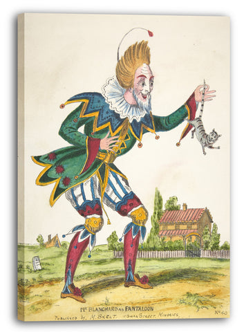 Leinwandbild Anonym, Britisch, 19. Jahrhundert - Herr Blanchard als Pantaloon