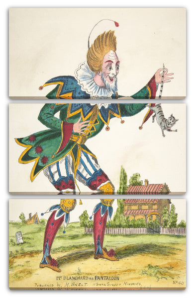 Leinwandbild Anonym, Britisch, 19. Jahrhundert - Herr Blanchard als Pantaloon