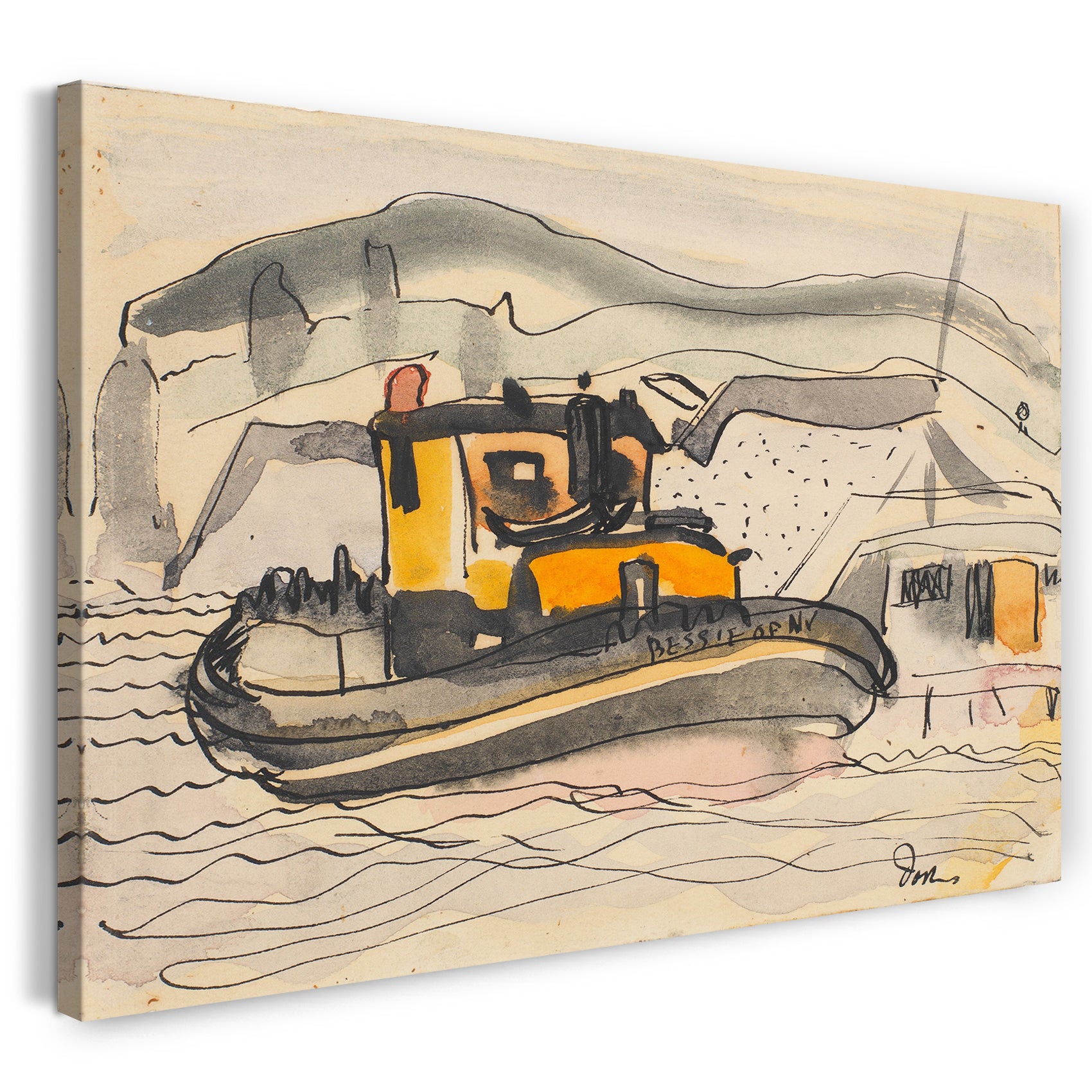 Leinwandbild Arthur Dove - Studie für "Die 'Bessie' von New York"