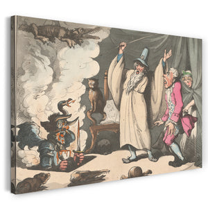 Leinwandbild Thomas Rowlandson - Schwindeln oder den Teufel beschwören