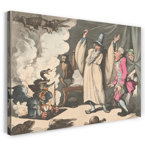 Leinwandbild Thomas Rowlandson - Schwindeln oder den Teufel beschwören