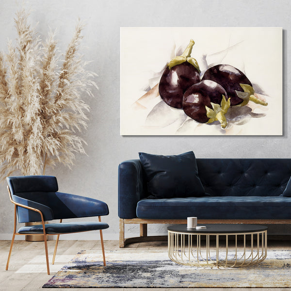 Leinwandbild Charles Demuth - Auberginen