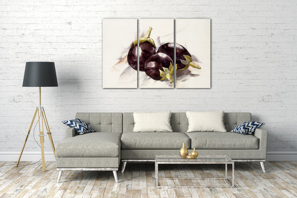 Leinwandbild Charles Demuth - Auberginen