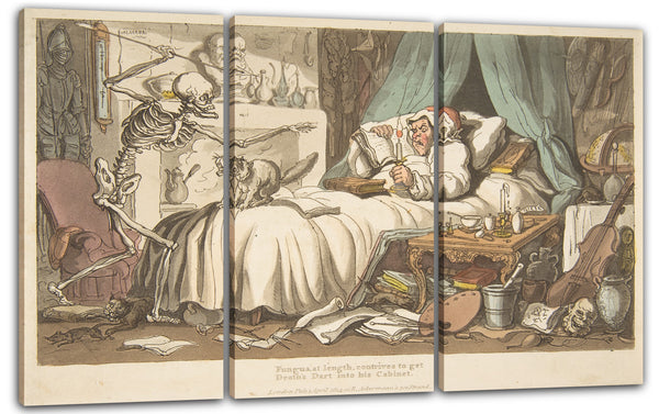 Leinwandbild Der Tanz des Todes - Der letzte Wille und das Testament des Antiquars (Der englische Tanz des Todes, Platte 2)