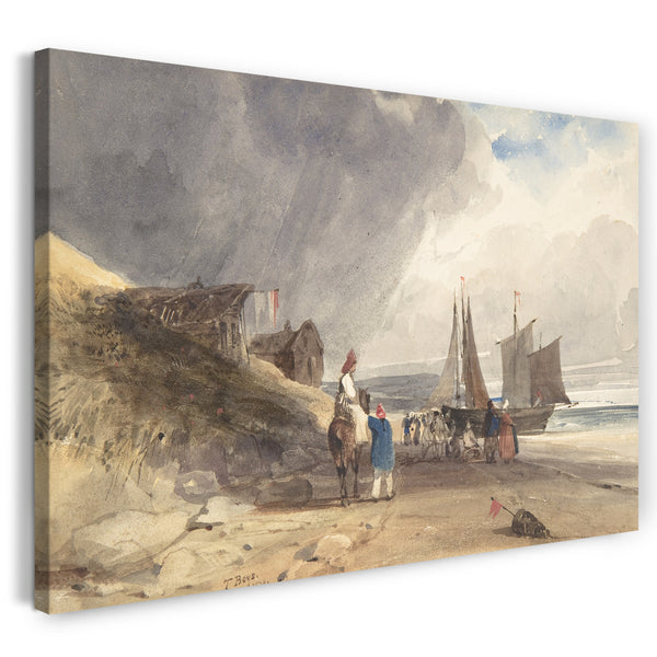 Leinwandbild Thomas Shotter Jungen - Menschen an einem Strand, Nord-Frankreich