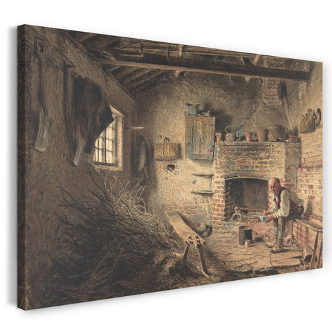 Leinwandbild William Henry Hunt - Das Holzfällerfrühstück (Das Mahl der Fagot-Sammler)