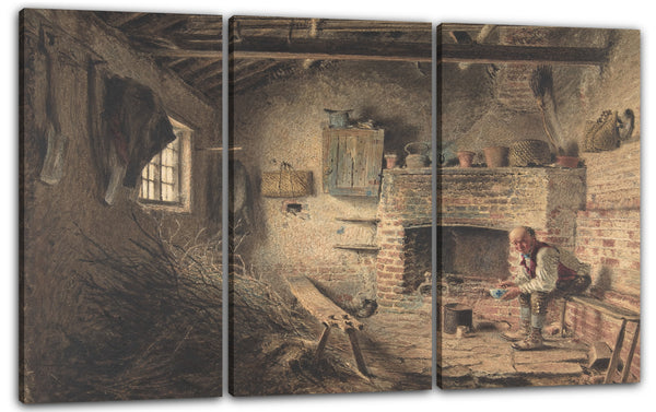 Leinwandbild William Henry Hunt - Das Holzfällerfrühstück (Das Mahl der Fagot-Sammler)