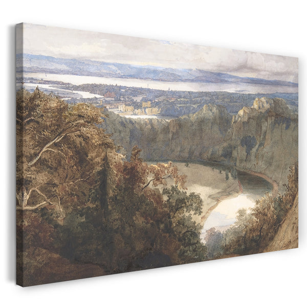 Leinwandbild John Scarlett Davis - Ansicht von Chepstow, Wales